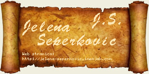 Jelena Šeperković vizit kartica